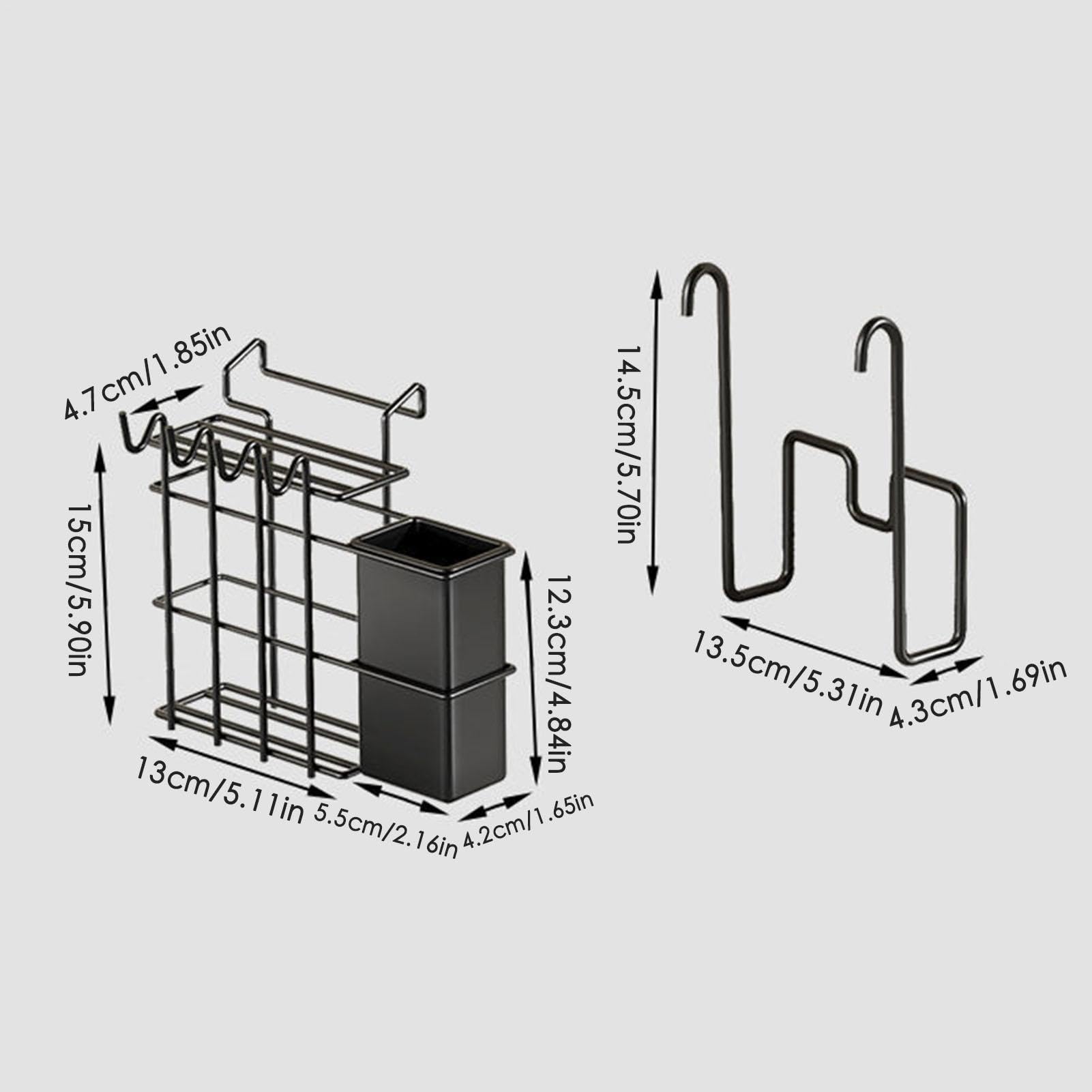 Geschirrtuchhalter für Spülbecken, Schwammhalter für die Küche | multifunktionale Küchenarbeitsplatte, Schwammhalter für Wasserhahn, Schrank-Organizer, platzsparender Stall, Küchentrockner,