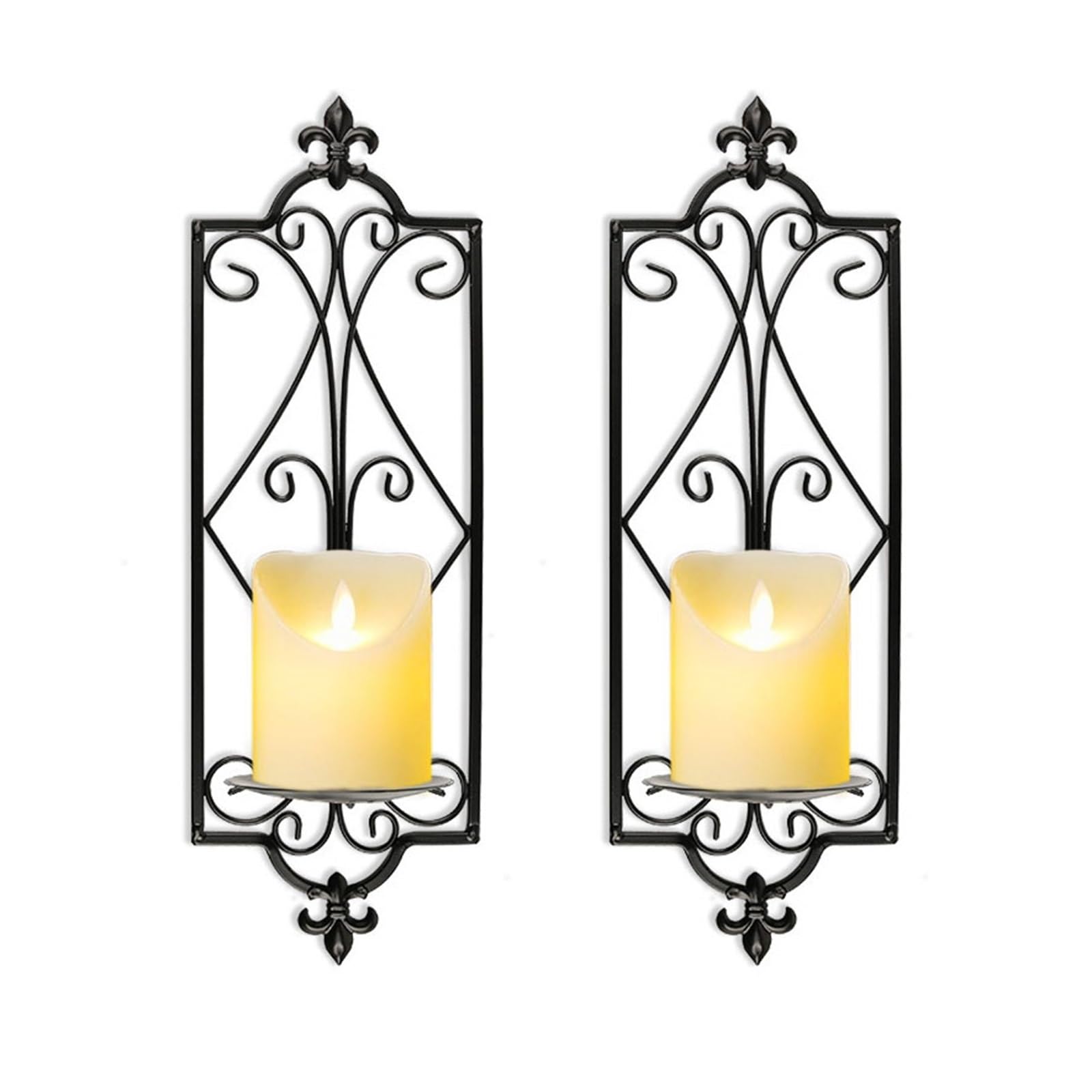 Amazon.co.jp: 壁掛けキャンドルホルダー ヴィンテージ装飾