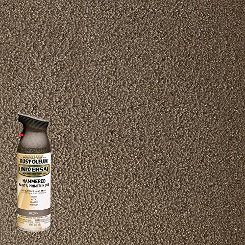Image of Rust-Oleum 245218-6PK Universal All Surface Hammered Spray Paint, 12 oz, Brown, 6 Pack