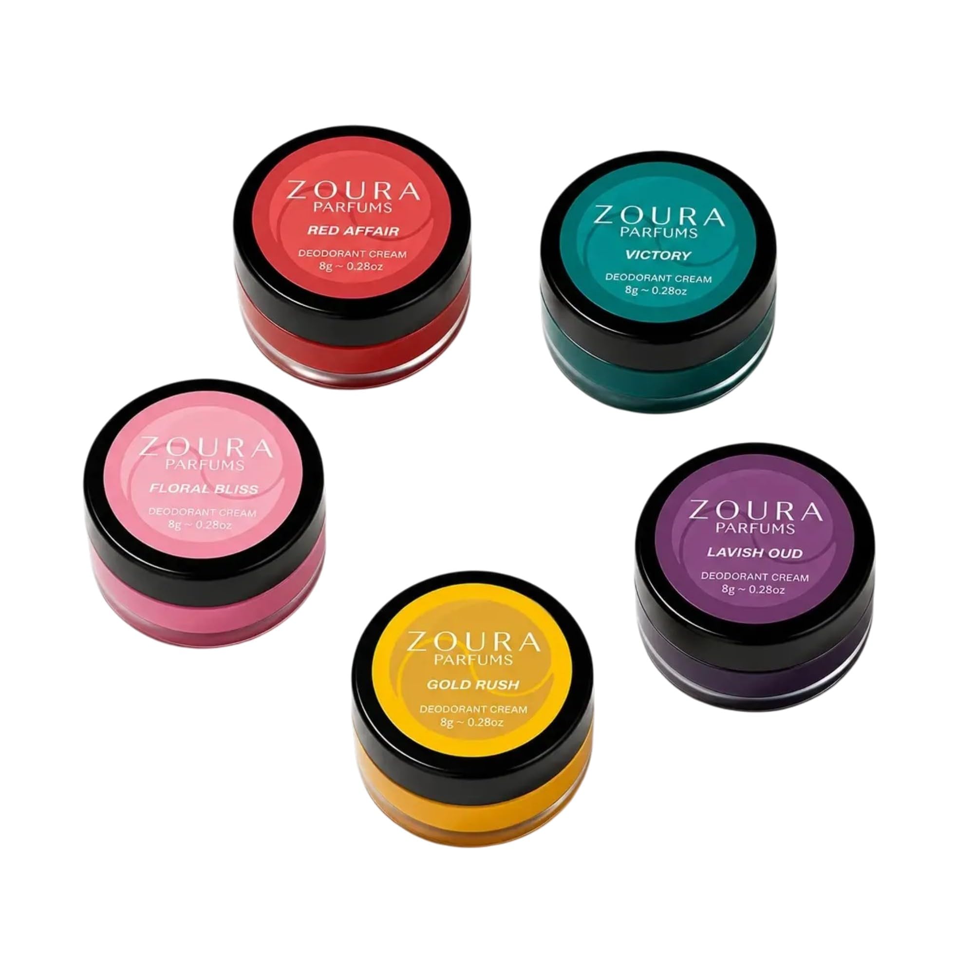 Essentials Long Lasting Deodorant Cream Collection Set of 5 | Alcohol Free Unisex Perfume Cream Combo for Men & Women | Pocket Friendly Deo Cream (8g Each)-image-43