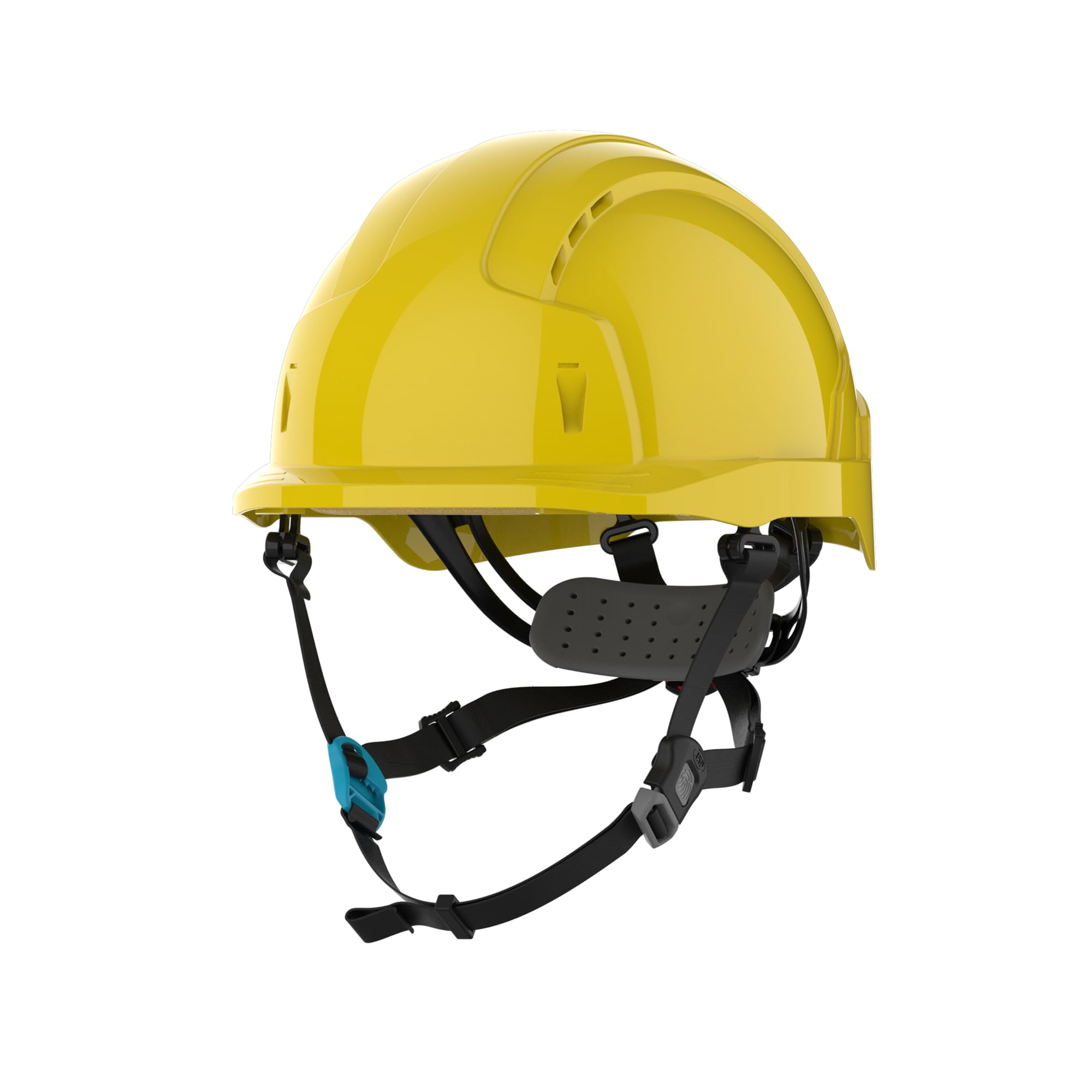 JSP EVOlite Skyworker Casque de Chantier & Escalade, Ultra Léger, Jaune | Casque le plus léger de JSP pour travaux en hauteur. Jugulaire 4 points, molette. EN 397 & EN 12492.