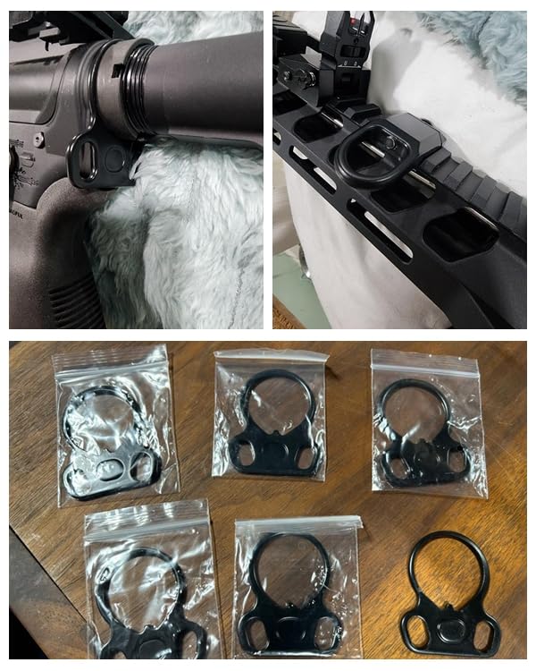 Industries 6-PCS Sling Attachment - Mounts, Heavy-Duty Sling Ring for Traditional and Two Point Slings