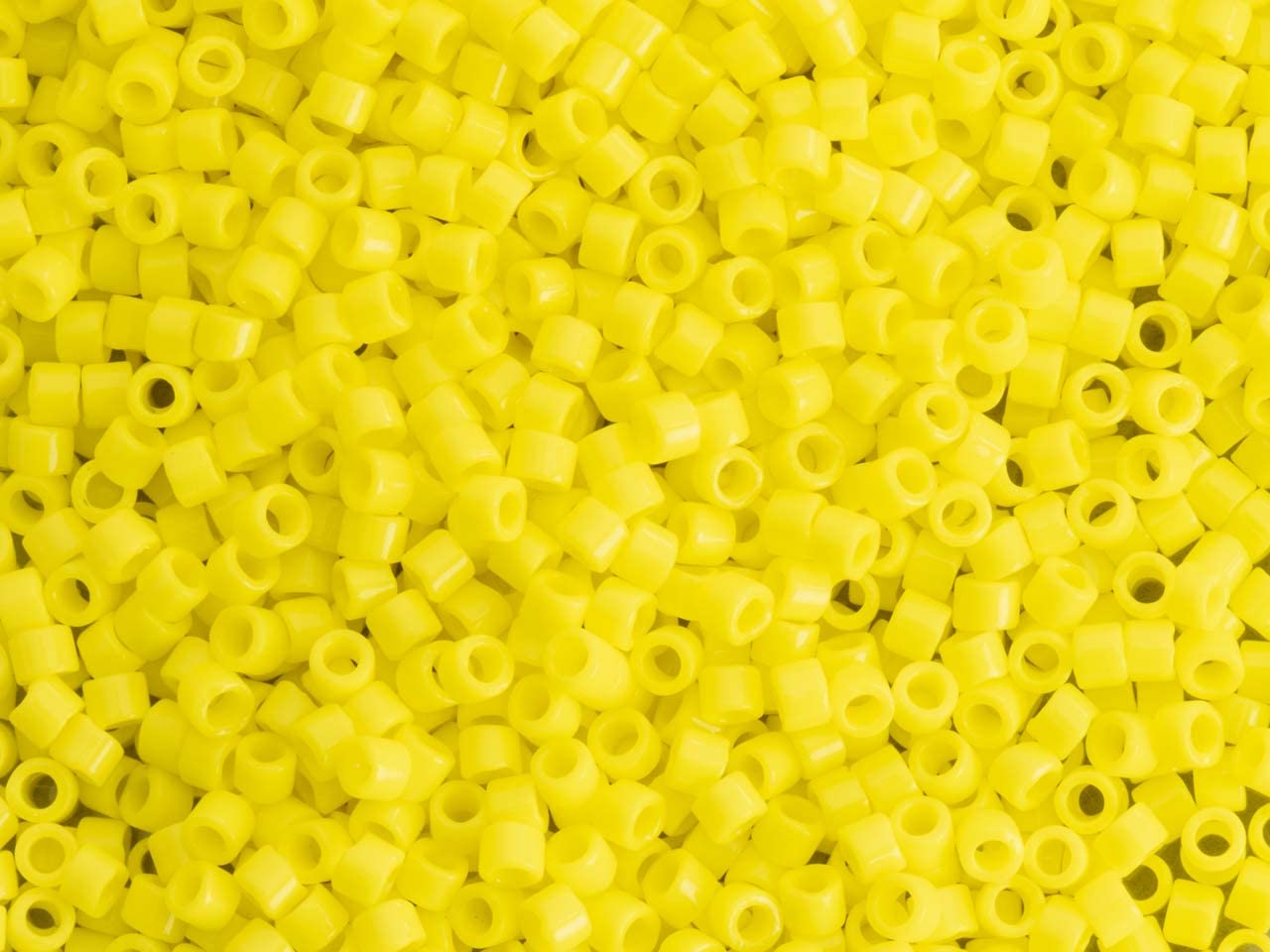Miyuki Delica Seed Beads 11/0 Opaque Yellow DB721 7.2 Grams