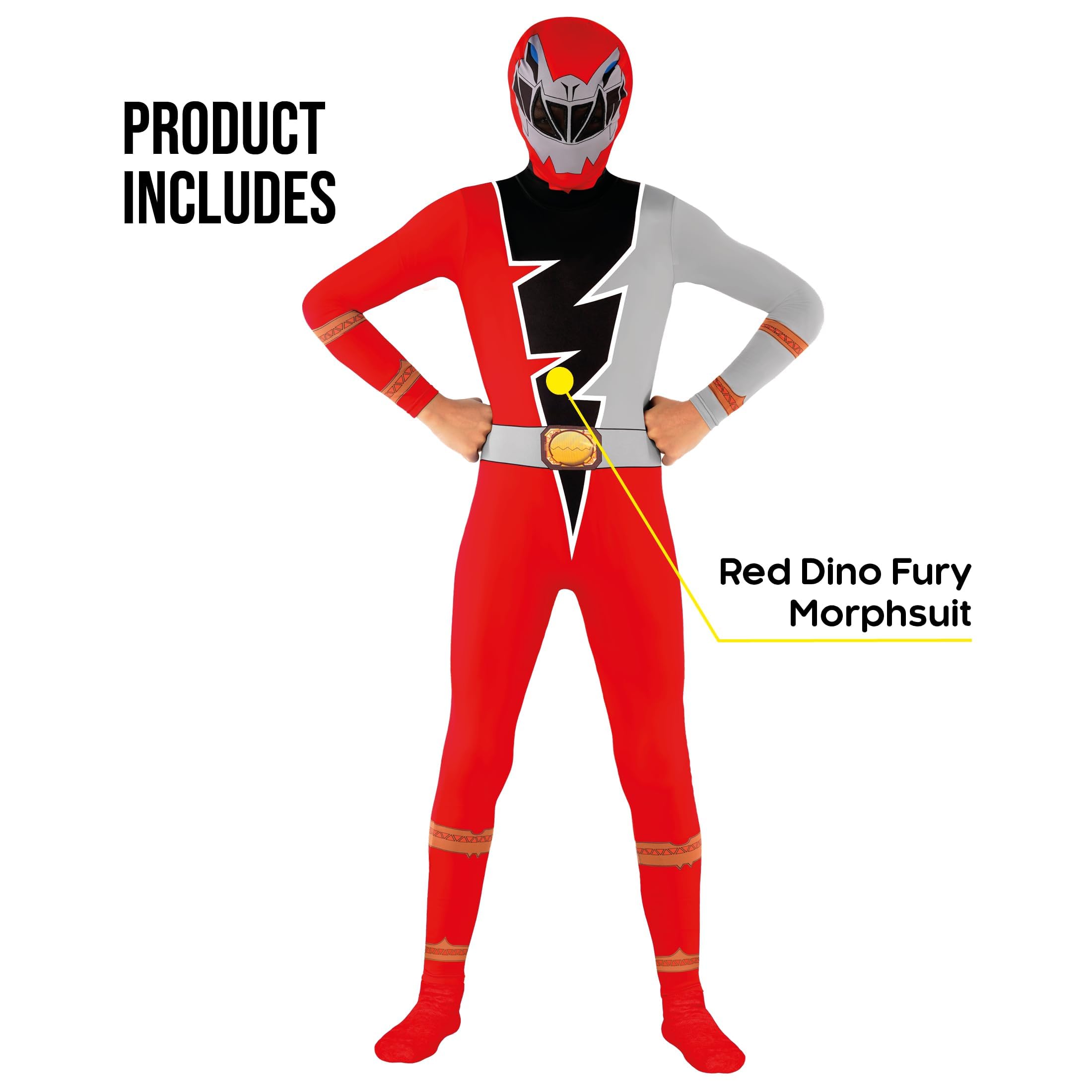 Morphsuits Red Deco Dino Fury Kids