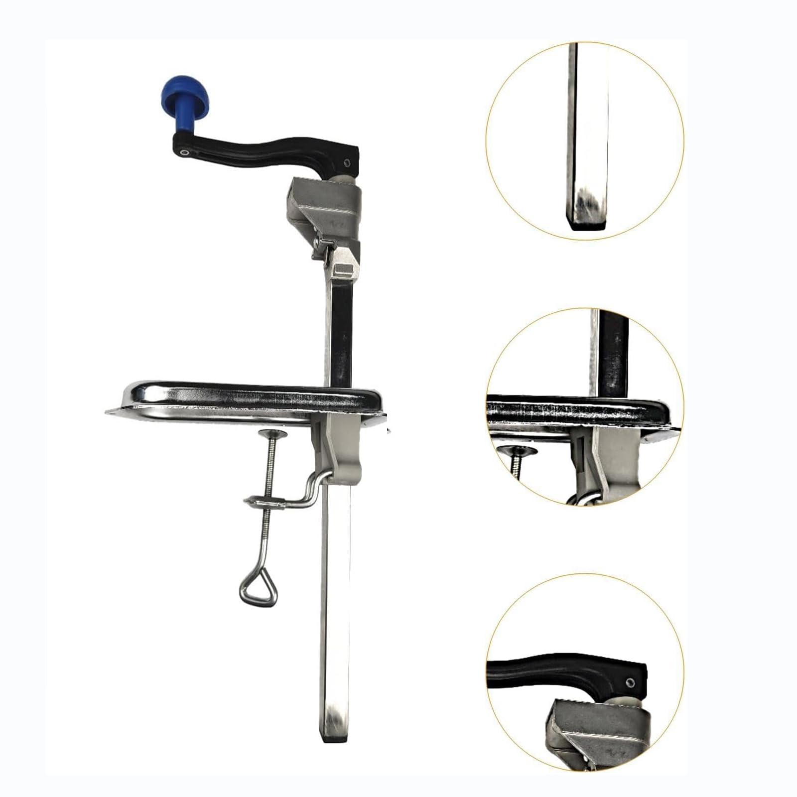 Abrelatas Comercial, Abrelatas Comerciales De Mano De 48/59/75 Cm con Base De Acero Chapado, Fácil De Usar/Ahorra Tiempo Y Esfuerzo/Estabilidad, para Hoteles, Restaurantes, Cocina Casera