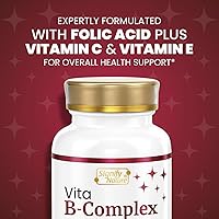 Vista 7 de SIGNIFY NATURE VitaBComplex with Vitamin C and E, B Complex Vitamins for Women & Men, BComplex Supplements, VIT B1, B2, B3, B5, B6, B8, B9, B12