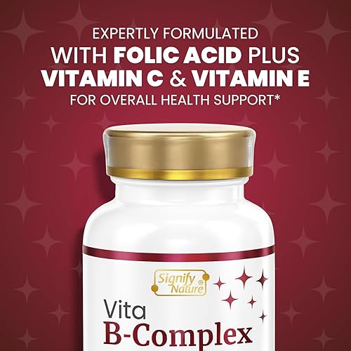 Miniatura 7 de SIGNIFY NATURE VitaBComplex con vitamina C y E, vitaminas del complejo B para mujeres y hombres, suplementos de complejo B, cápsulas blandas VIT B1,