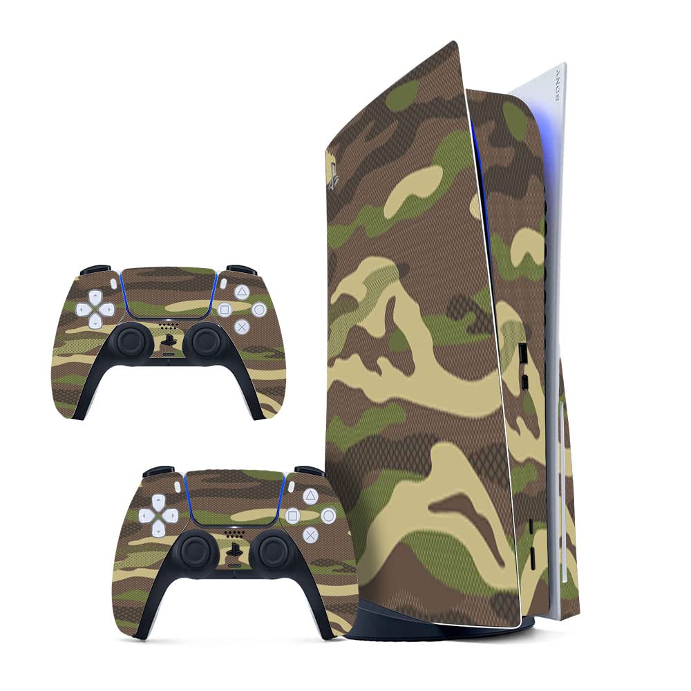 GADGETS WRAP Printed Vinyl Skin Sticker Decal for Sony PS5 PlayStation 5 Disc Edition Console & 2 Controller (Skin Only, Console & Controller not Included.) - Classic-camo Multicolor (B0BW3TTYVT) Amazon Price History, Amazon Price Tracker