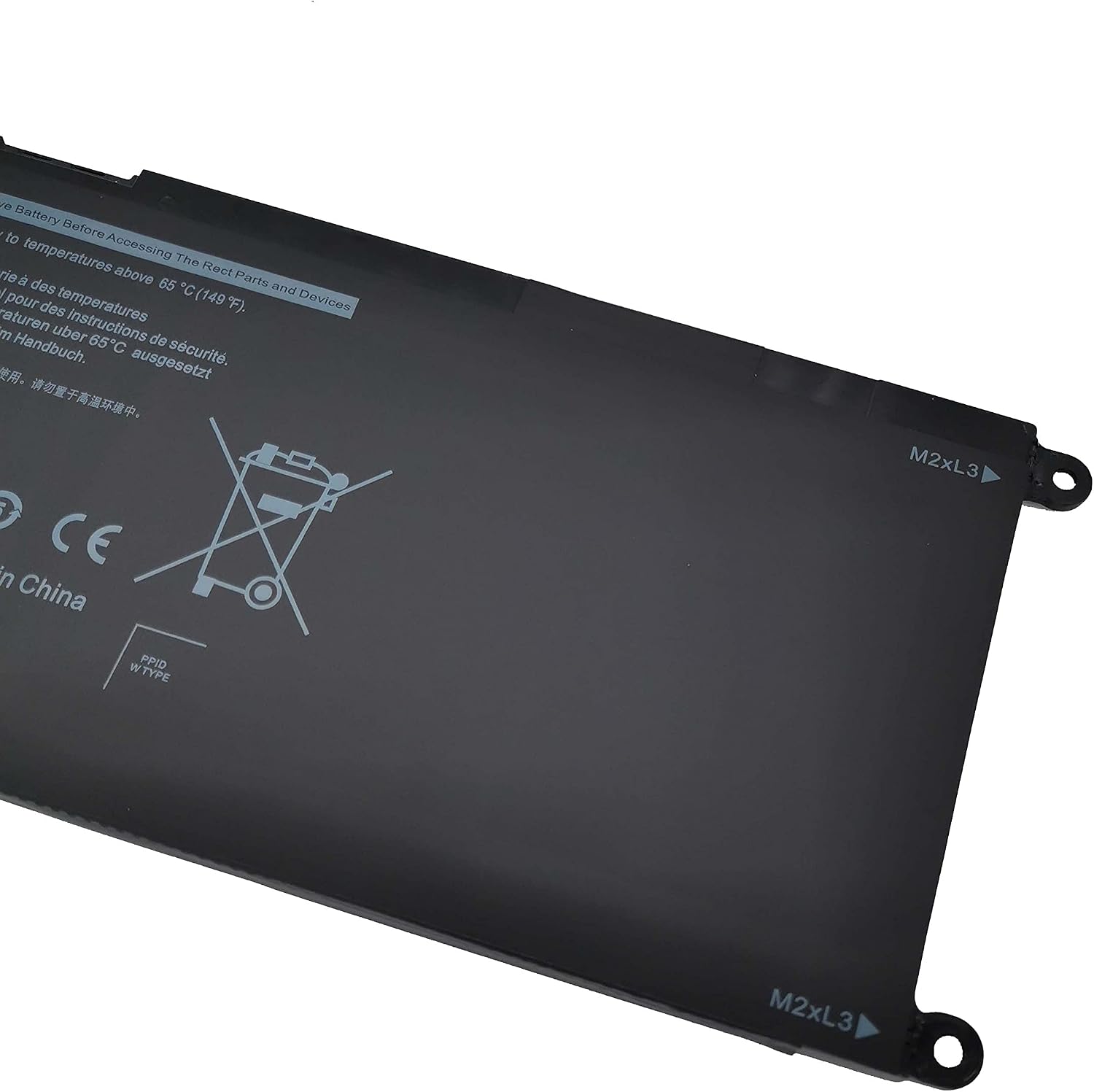 Condition photo showing As Is for fully. v1p4c replacement laptop battery compatible with dell chromebook 13 3380 inspiron 7486 chromebook 14 2-in-1 series notebook vip4c fmxmt - 7.6v 56wh/3500mah