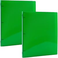 Vista 16 de JAM PAPER - Carpetas de plástico de 1 pulgada - Carpetas de 3 anillas surtidas (rojo, azul, verde y naranja) - Paquete de 4