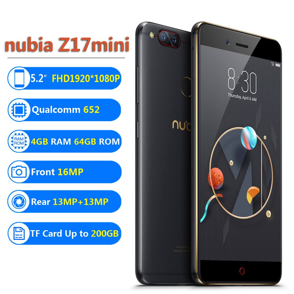 Amazon | Nubia Z17mini （国際版）4G携帯電話 4GB RAM + 64GB