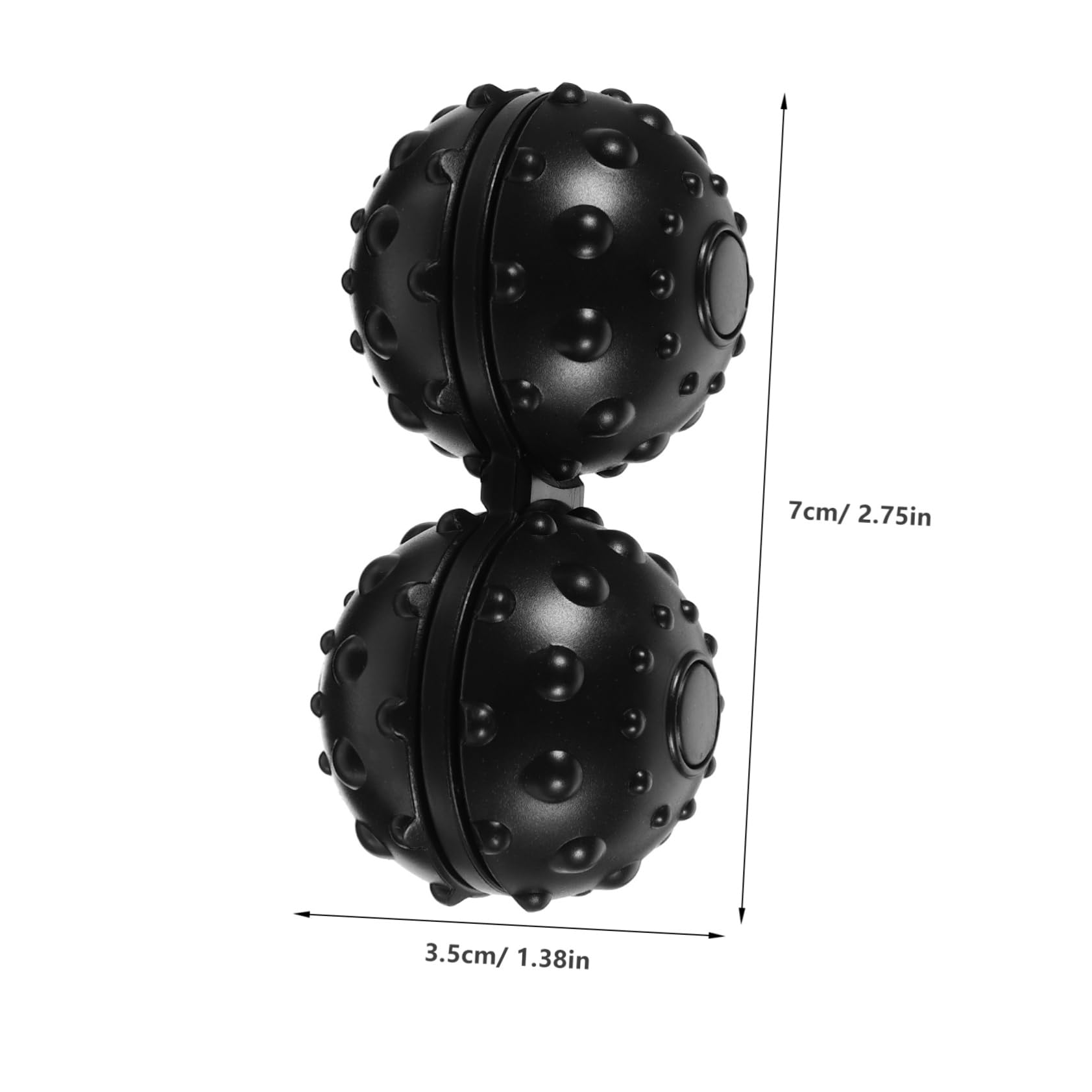 FOMIYES Massage Ball Foot Peanut Ball Yoga Balls Ball Massage Peanut Back Roller Body Massager Action Camera Pouch Case Peanut Massage Roller Massaging Roller Ball Black