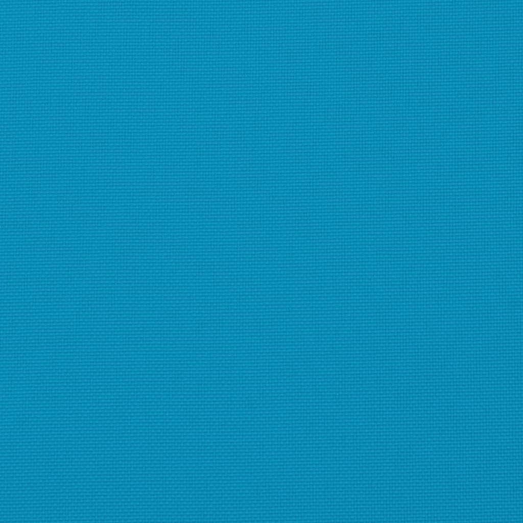 vidaXL Lot de 4 Coussins de Palette, Galette de Siège Imperméable, Coussin de Jardin, Décoration d'Extérieur Terrasse, Bleu Clair 50x50x7 cm Tissu Oxford