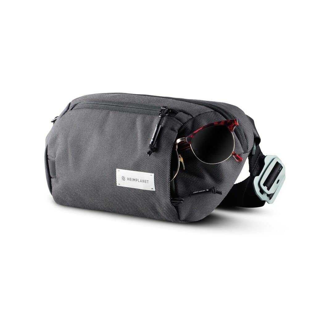 HEIMPLANET Transit Line Sling Pocket XL wetterfeste Bauchtasche mit lebenslanger Garantie in Castlerock 3L aus wasserdichtem DYECOSHELL - Wandelbare Brusttasche für Damen und Herren