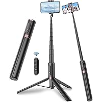 Toneof 67-inch Cell Phone Selfie Stick Tripod w/Integrated Remote