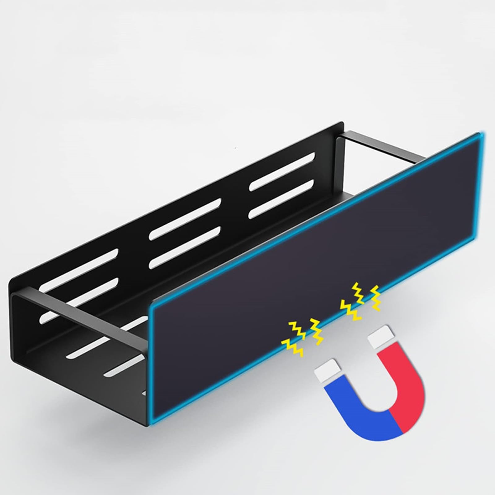 Magnetisches Gewürzregal – 4 starke Halterungen für Küche & Kühlschrank, sichere Aufbewahrung für Gewürzgläser und kleine Flaschen, perfekter Nizer für optimale Platzeffizienz