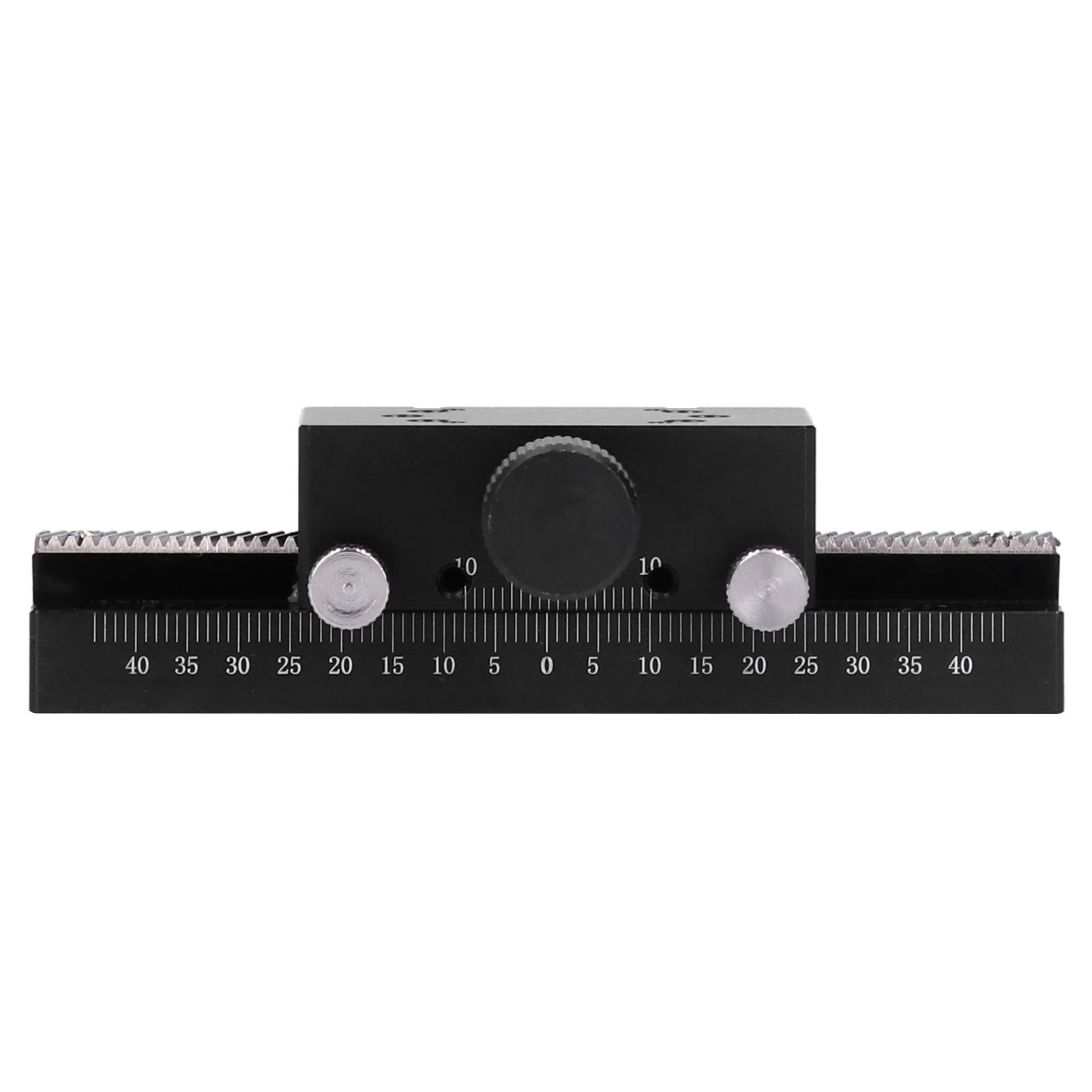 Plataforma de corte manual de cola de milano de eje X HC30 A100, plataforma deslizante lineal de aleación de aluminio de alta precisión con transmisión por engranajes para equipos de medición óptica