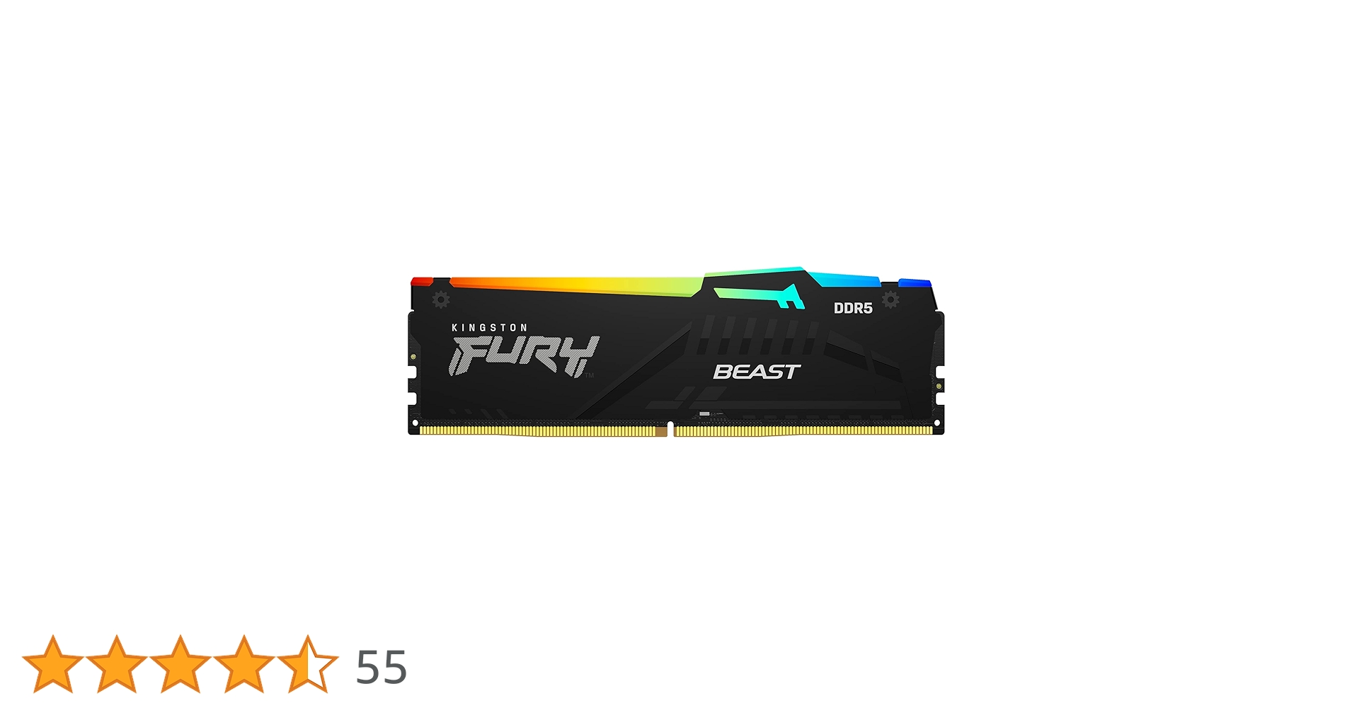 メモリー KINGSTON FURY Beast DDR5 32G RGB Memória Kingston FURY™ Beast DDR5 RGB - 8 GB, 16 GB, 32 GB