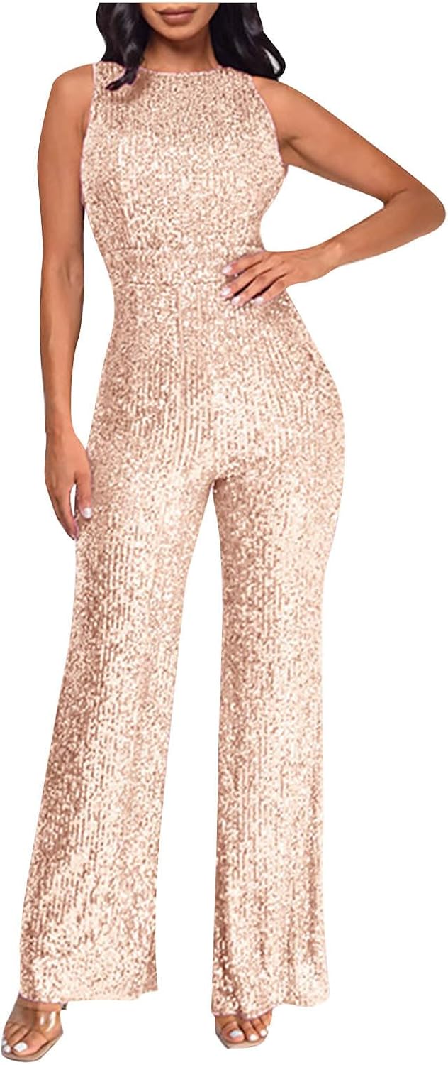 Women Cocktail Party Romper Fashion Sequin Clubwear Jumpsuit Sexy Off Shoulder Sleeveless Bodycon Rompers Overalls