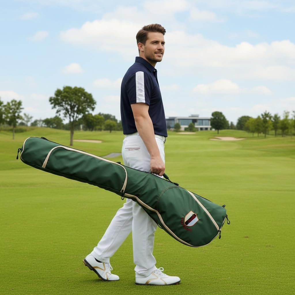 TOURBON Bolsa de Golf portátil de Nailon Plegable para Viajes