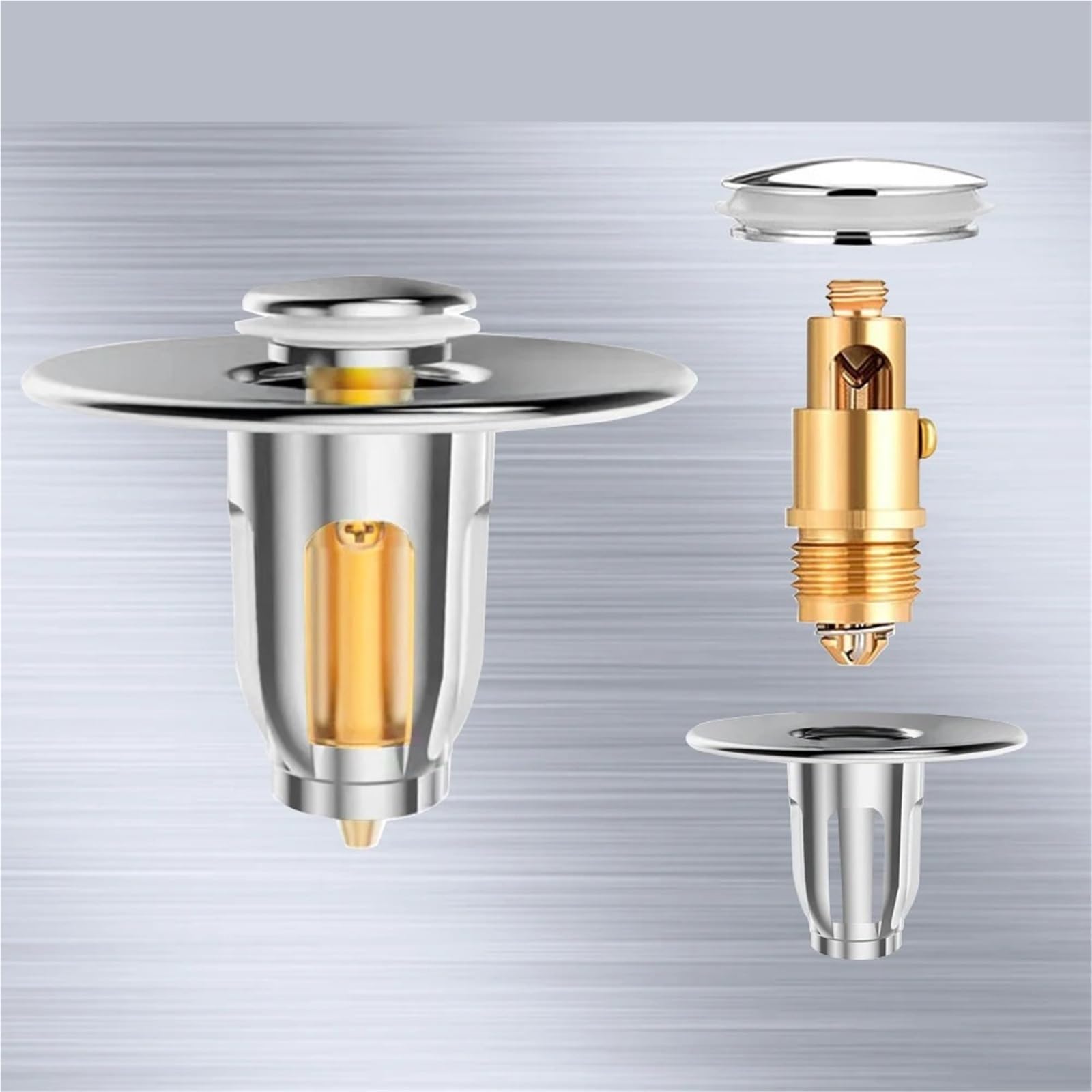 Accessori for rubinetti da bagno con tappo di scarico pop-up for lavabo, 2 pezzi Per Lavello(Color5)