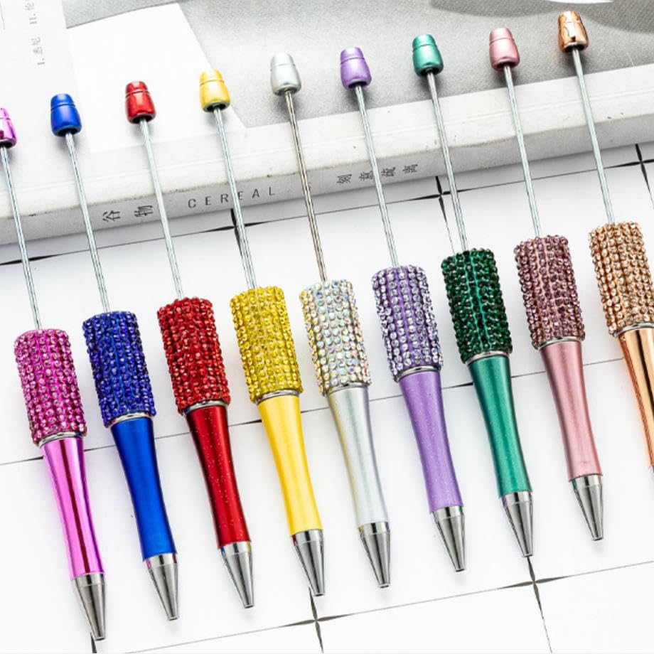 Amazon.co.jp: Perfk 10本ビーズボールペン、マルチカラー