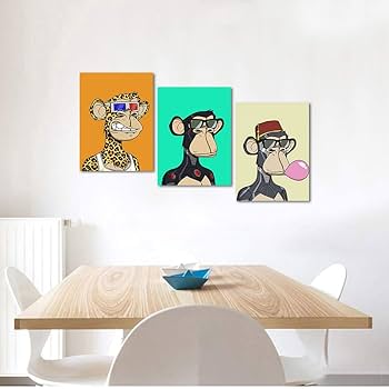 猿のキャラクターアートパネル ポスター 607mm×607mm 猿のキャラクターアートパネル ポスター 607mm✖️607mm 楽天