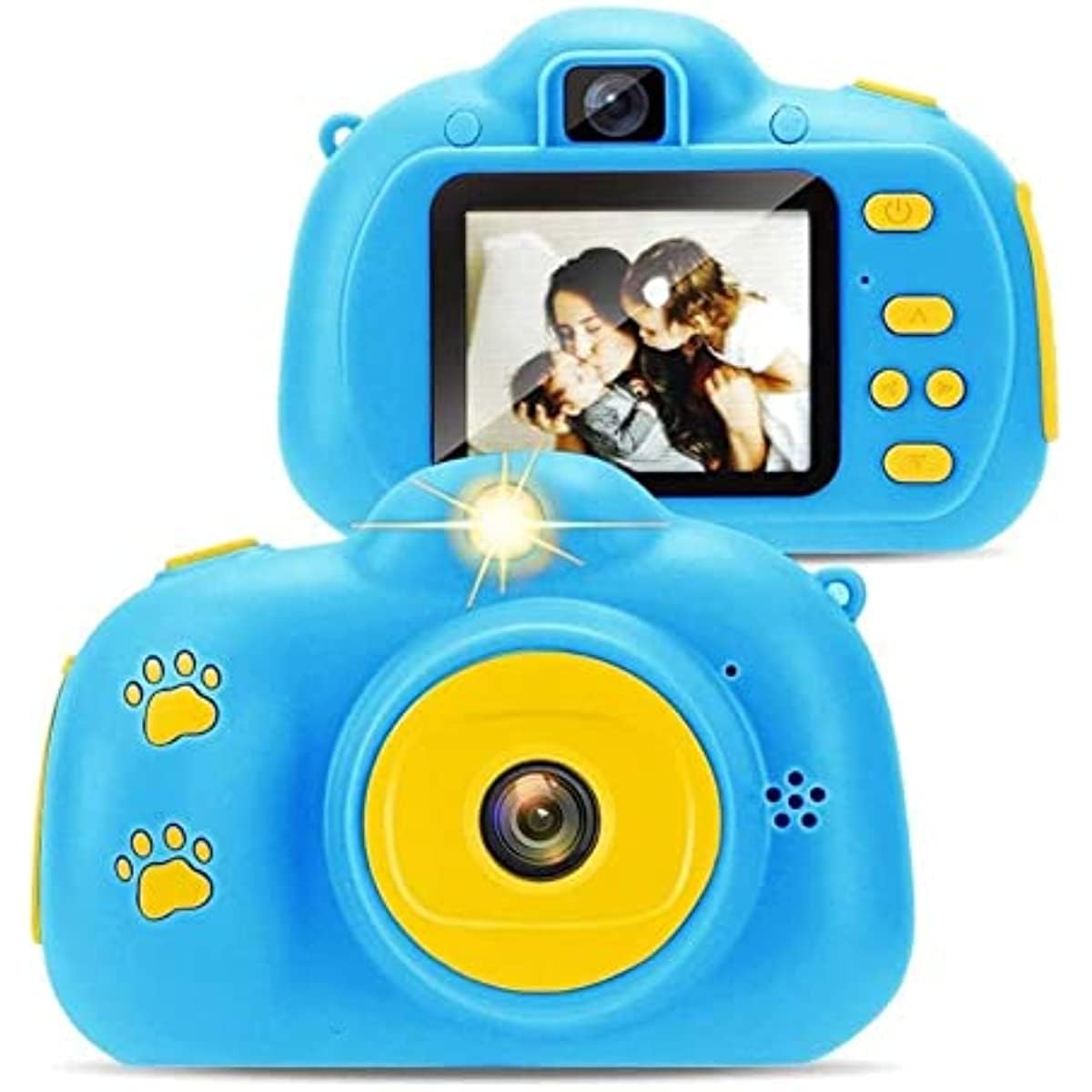 Juguetes electrónicos para niños Cámara Digital Pantalla HD IPS Cámaras Digitales de Video de 8 MP para niños, Regalos para niños/niñas de 4 a 12 años,Azul