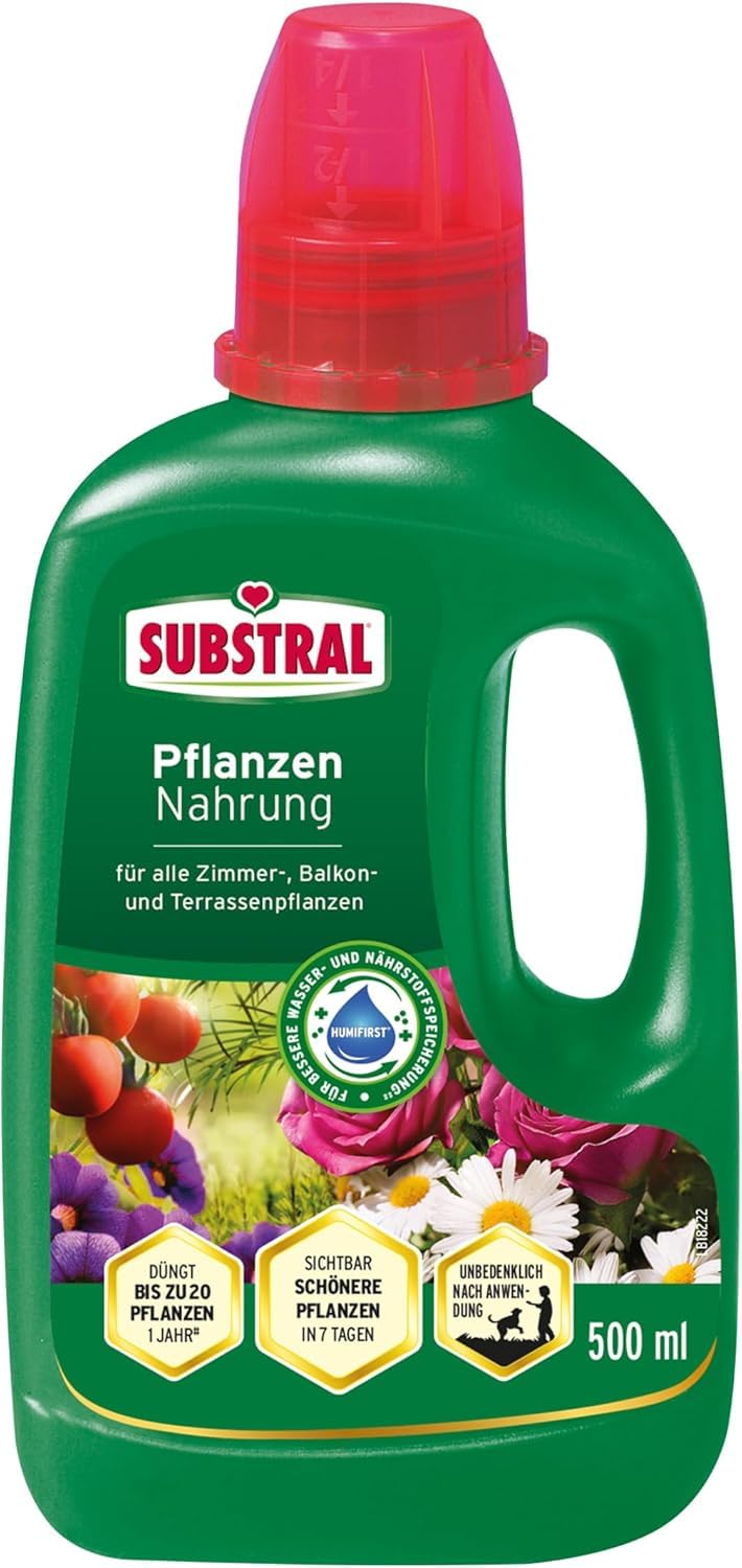 Substral Pflanzen Nahrung 500ml - Flssiger Universaldnger fr Zimmer- und  Balkonpflanzen, mit chelatisiertem Eisen & Humifirst : Amazon.de: Haustier