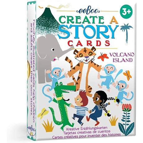 eeBoo Create A Story Cards Game; Tell Me a Story; Volcano Island...