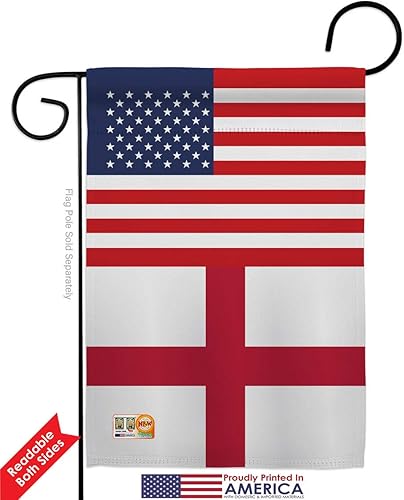 Miniatura 2 de Bandera de la Amistad de la Copa Mundial de Inglaterra Estados Unidos, 2 piezas, bandera de pared para habitación, patio, césped, jardín, decoración