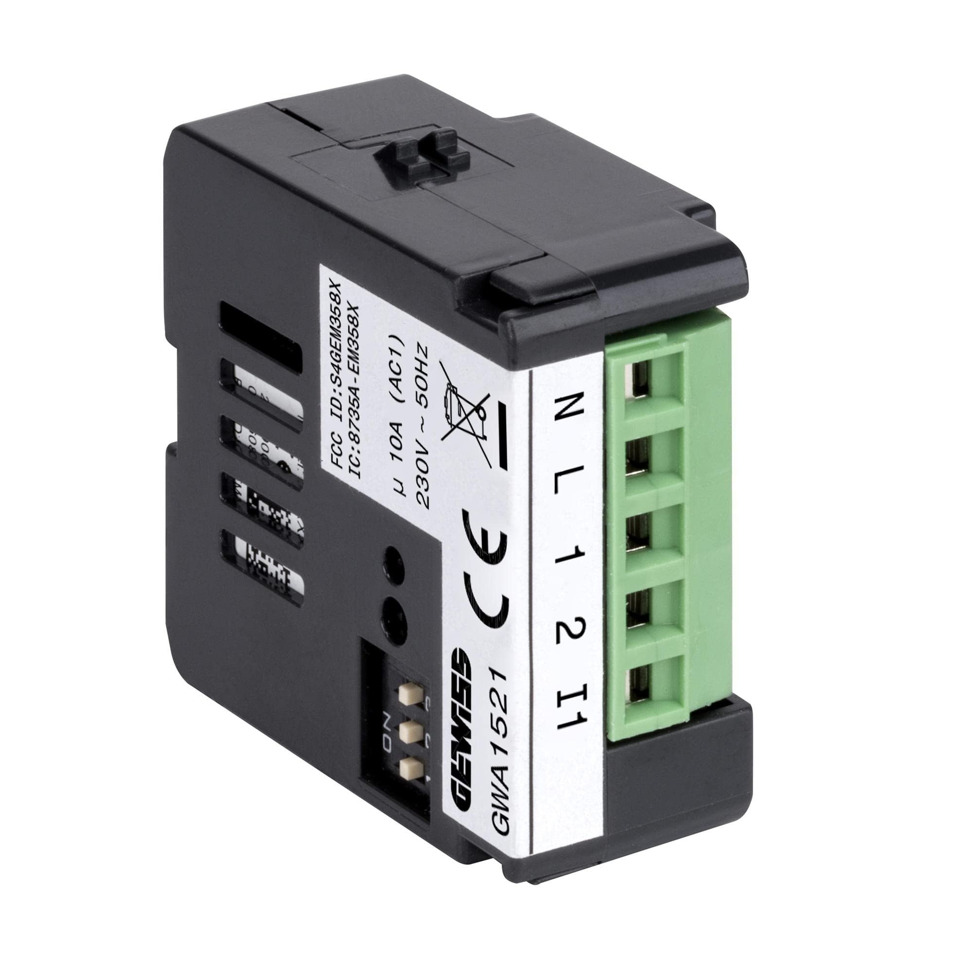 Actionneur Zigbee Gewiss à contact sec pour domotique