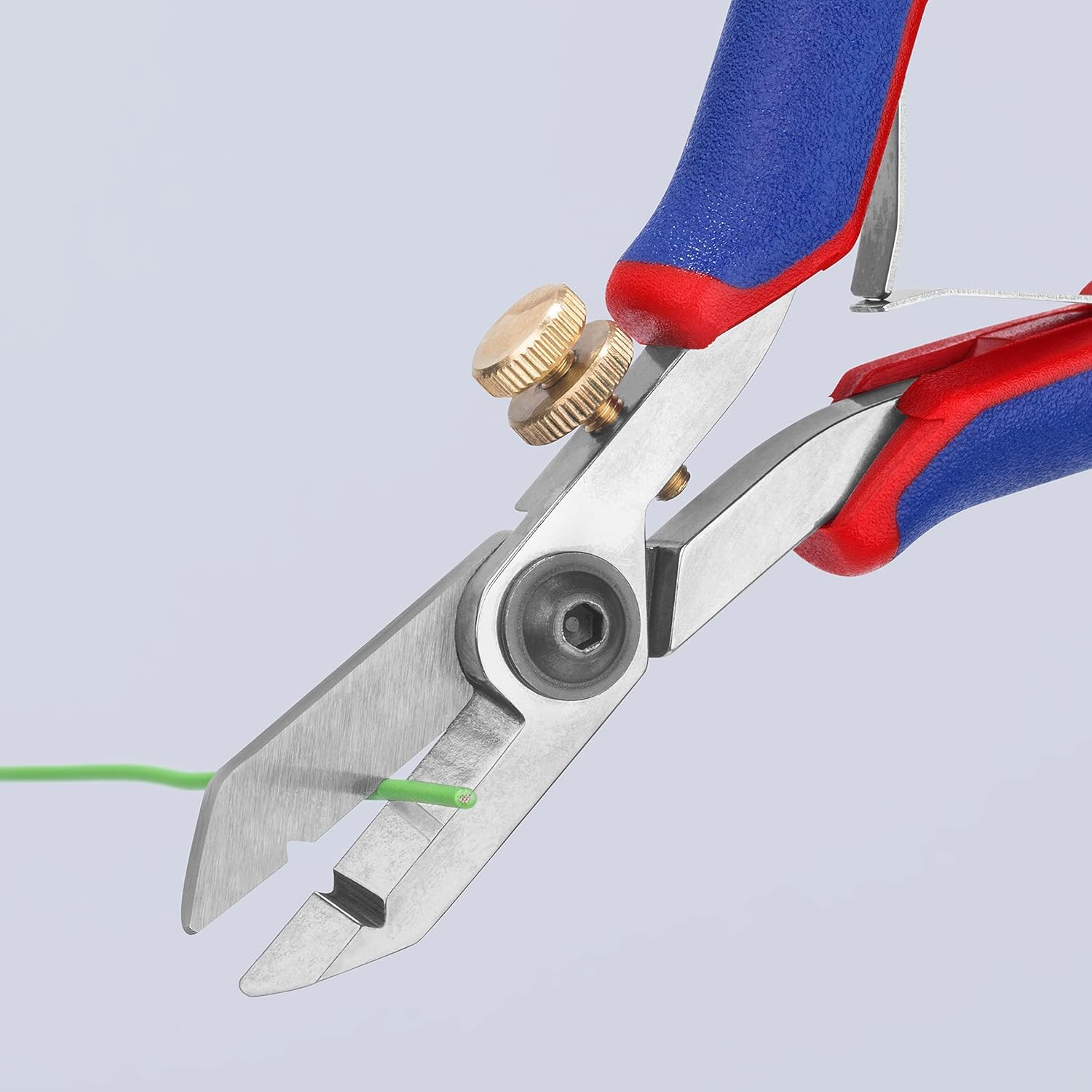 KNIPEX Szczypce precyzyjne do cięcia i ściągania izolacji dla elektroników z osłonkami wielokomponentowymi 140 mm, 11 82 130