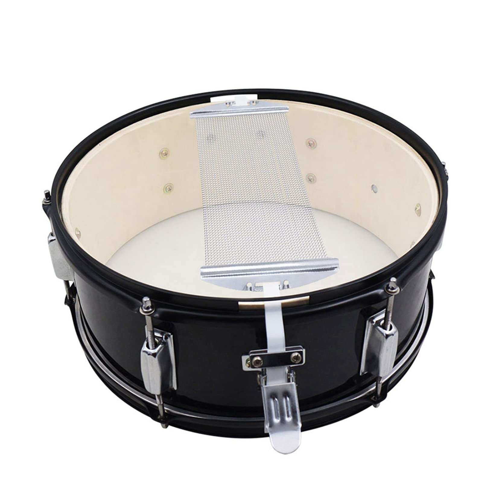 Set di Cavi per Rullante a 40 Fili con Molle in Acciaio Resistenti e Cinghie Nere, Accessorio di Ricambio Universale per Strumenti a Percussione Cajon per Batteria da 14 Pollici