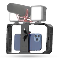 ULANZI U-Rig Pro Smartphone Video Rig, Stabilizzatori Video e Supporti per Smartphone con 3 Cold Mount