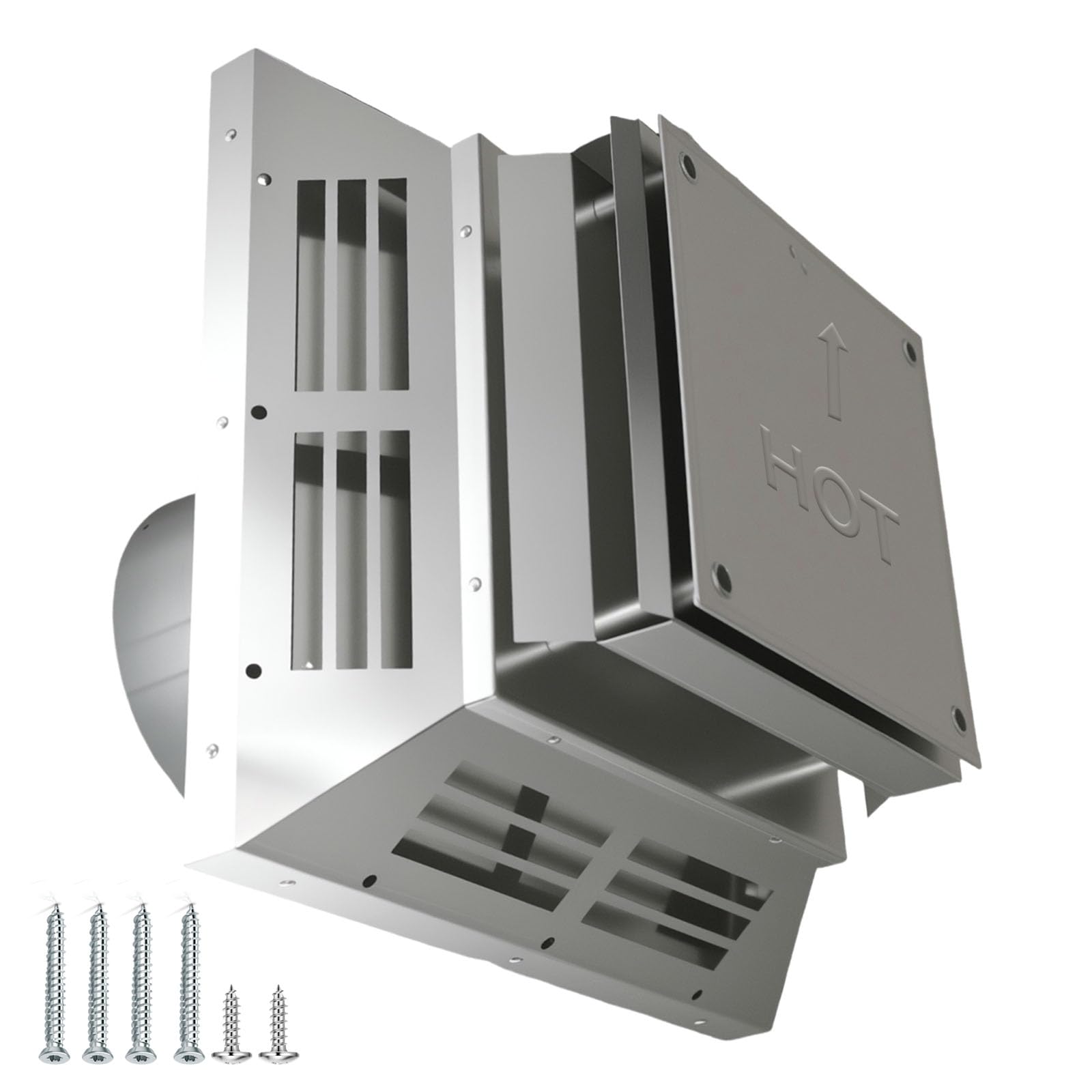 4" x 6-5/8" 46dva-hc horizontal square termination fit for direct vent gas stoves or fireplaces vent