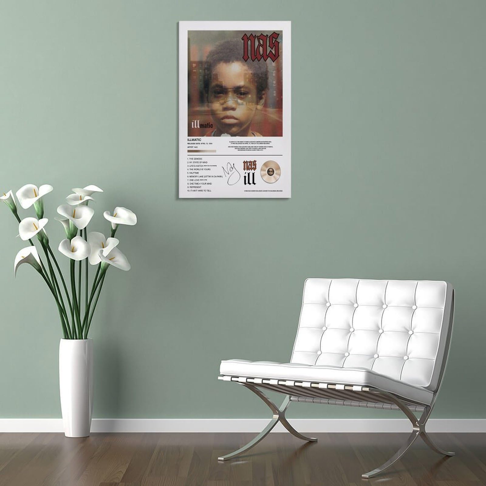 GVMRFCDD Rapper Poster Nas Illmatic familie slaapkamer canvas muurkunst