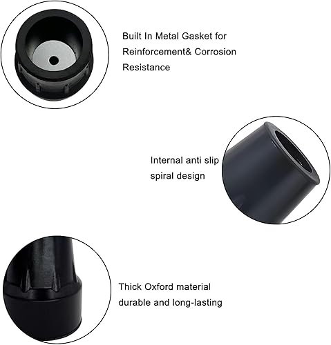 Miniatura 6 de Cane Tips for Stability, Self Standing Cane Base for Most 0.75" Walking Canes, Walking Sticks, Folding Canes, Non-Slip Replacement Quad Canes Tip,