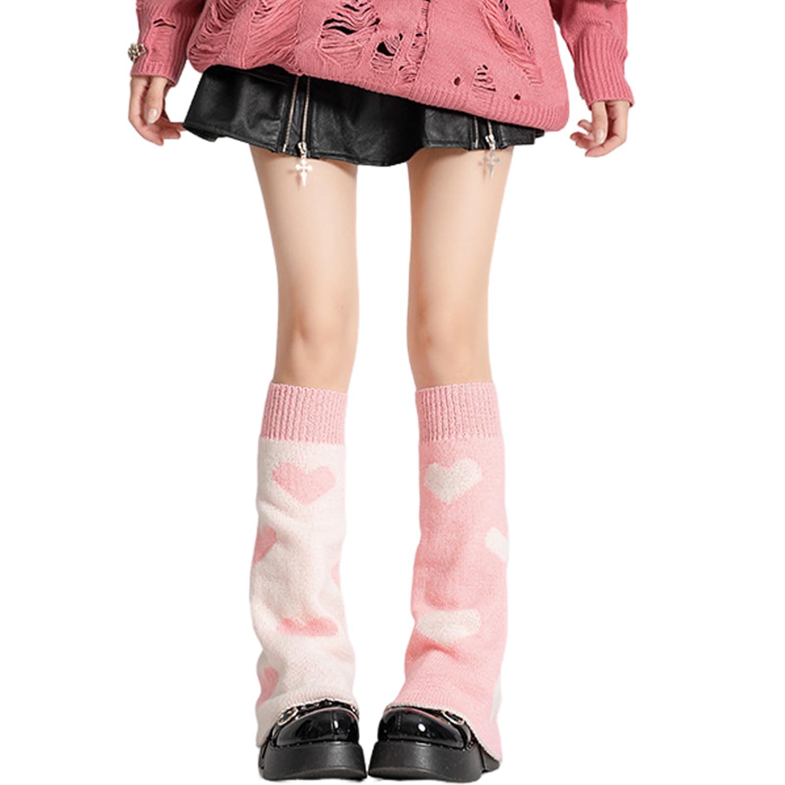 Sexybody Women's Leg Warmers Fashion Knit Warmers Long Socks Cute Y2K Kawaii Japanese Lolita Harajuku Accessories for Girls