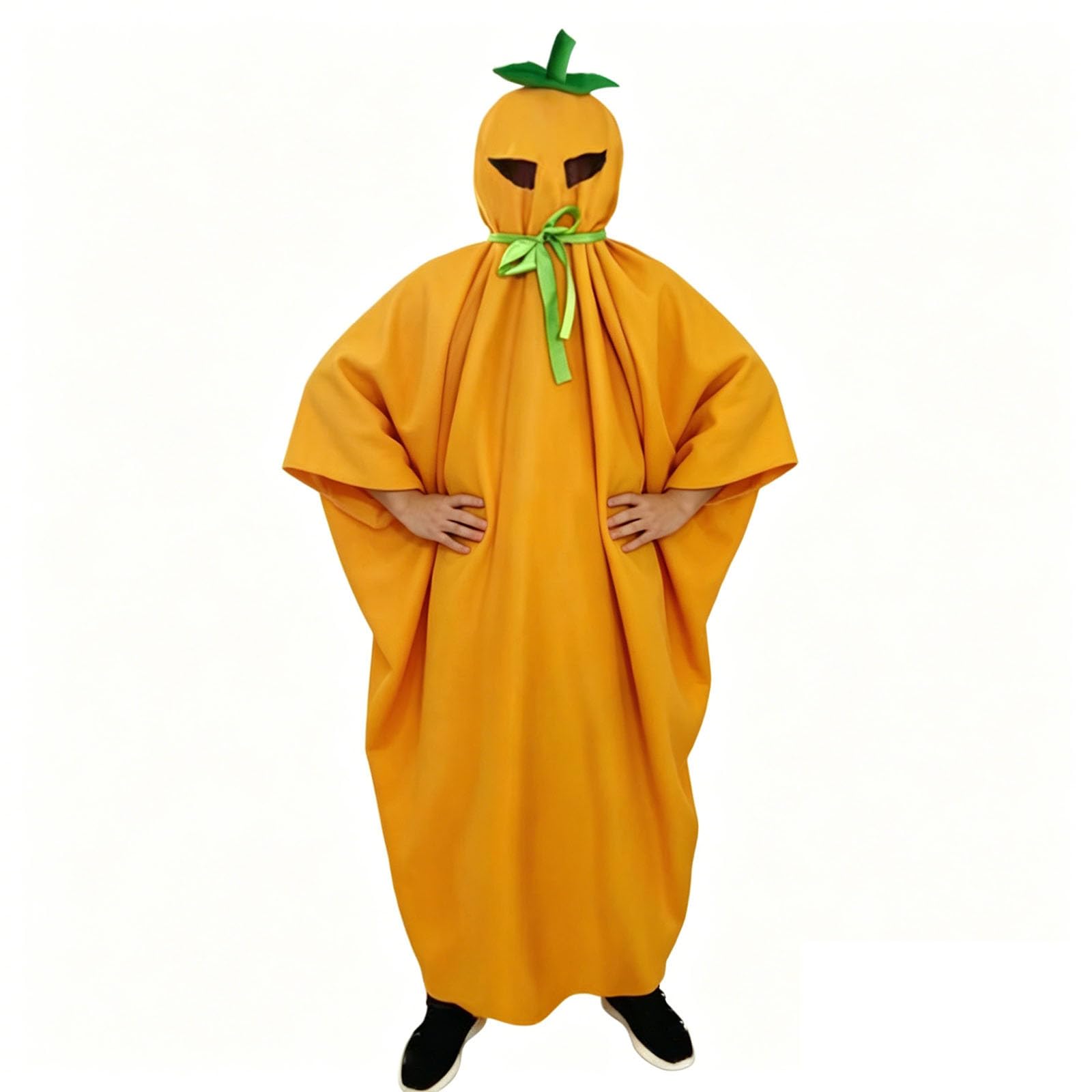 Elegante mantello a zucca per feste di Halloween di Court Attire, abito festivo per cosplay con design fluido, per uomo e donna, ideale per feste a tema, carnevale e feste stagionali, versatile
