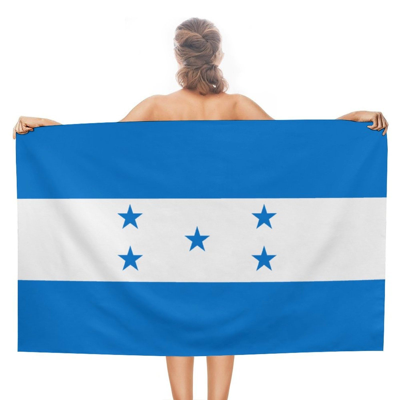 CGSBNGHA Honduras Flag Beach Towels Soft Bathroom Bath Pool Swim Towels for Women Men