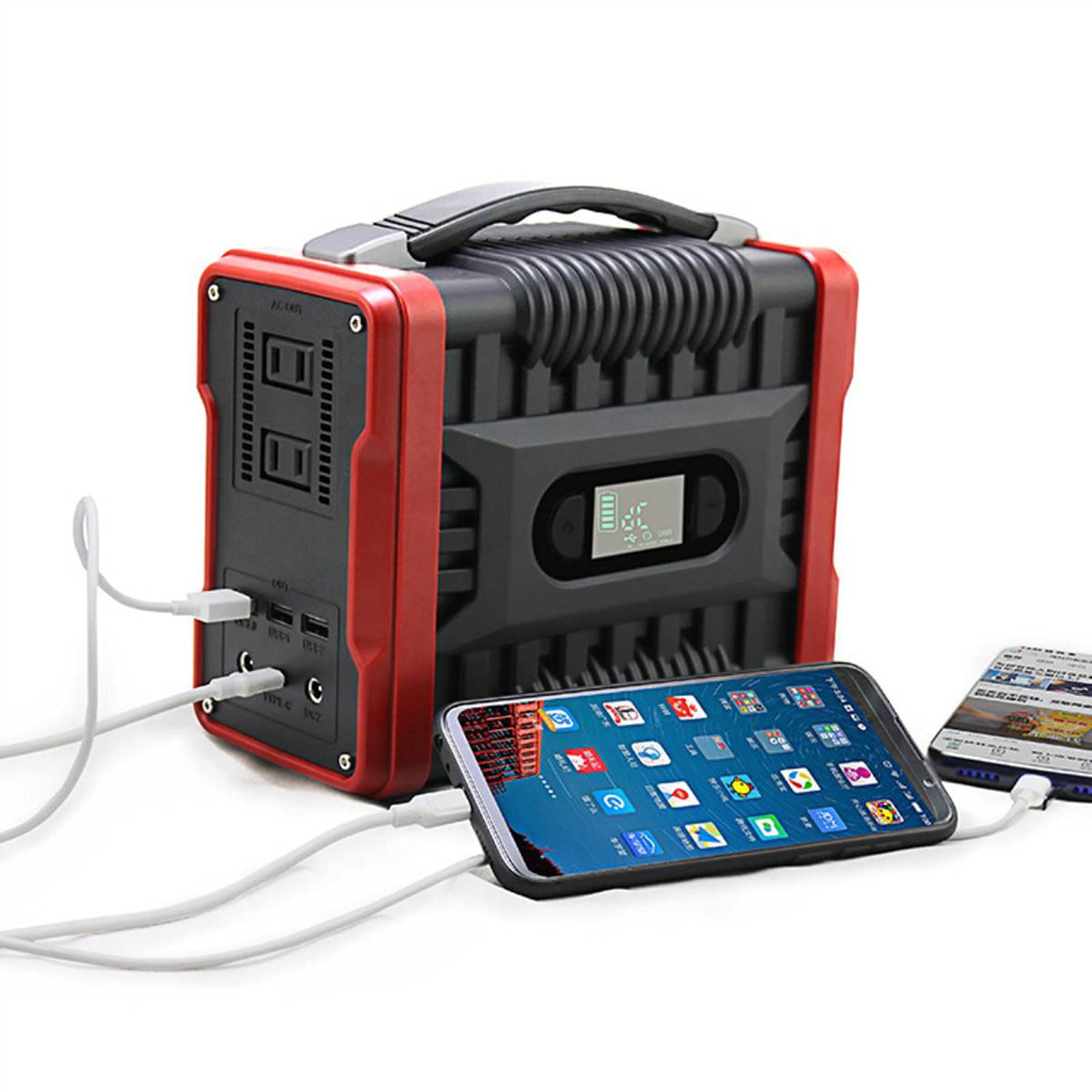 TIM-LI Estación De Energía Portátil De 200 W 60000 Mah/Batería De Litio De Respaldo CPAP con Puerto USB, Pantalla LED, para Acampar, Caravanas, Exteriores, Fuera De La Red