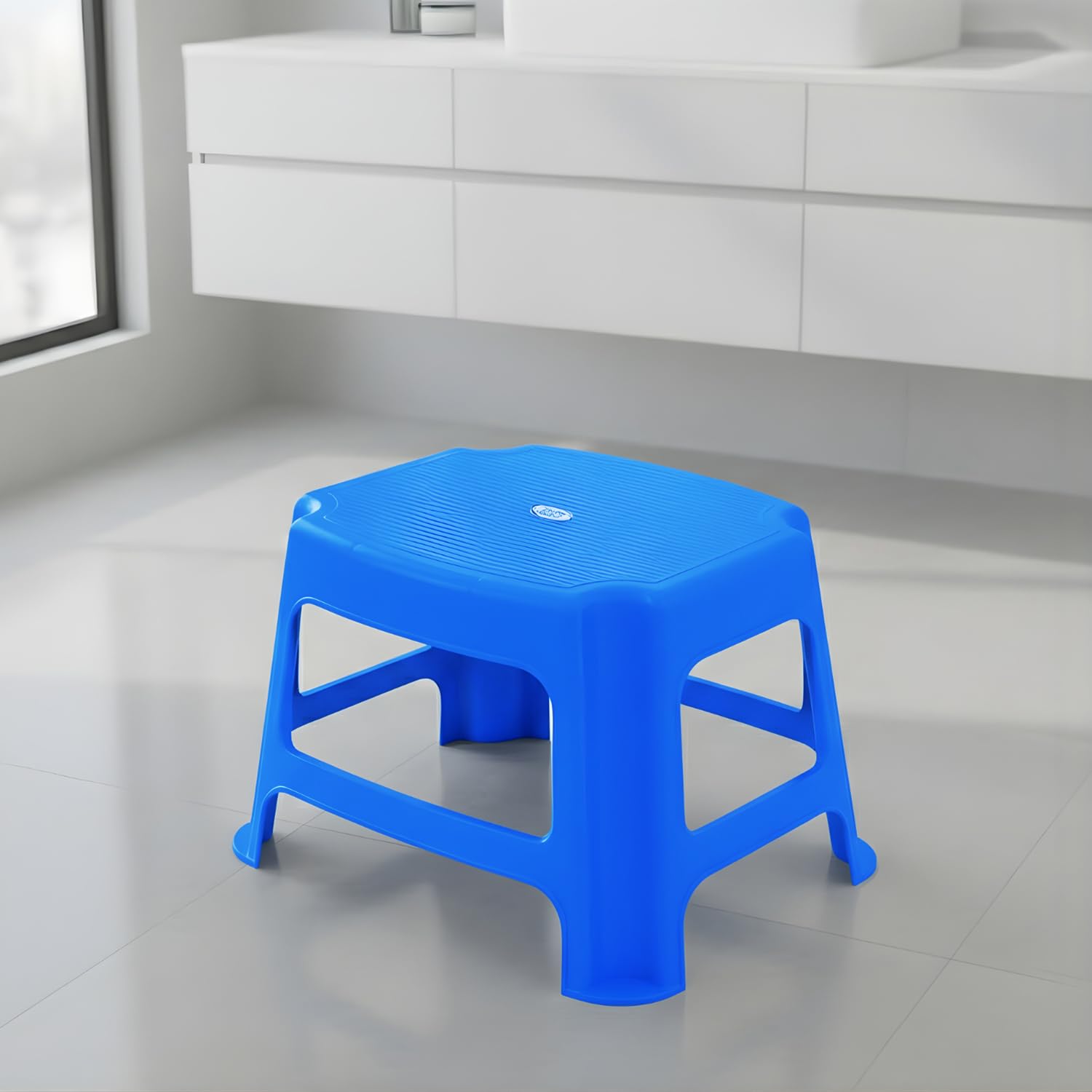 Nilkamal STL05 Strong and Durable Plastic Seating Stool for Home | Bedroom | Bathroom | Kitchen | Living Room | Office | Adult | Kids | Garden Stool with high Load Capacity (Deep Blue)-image-32