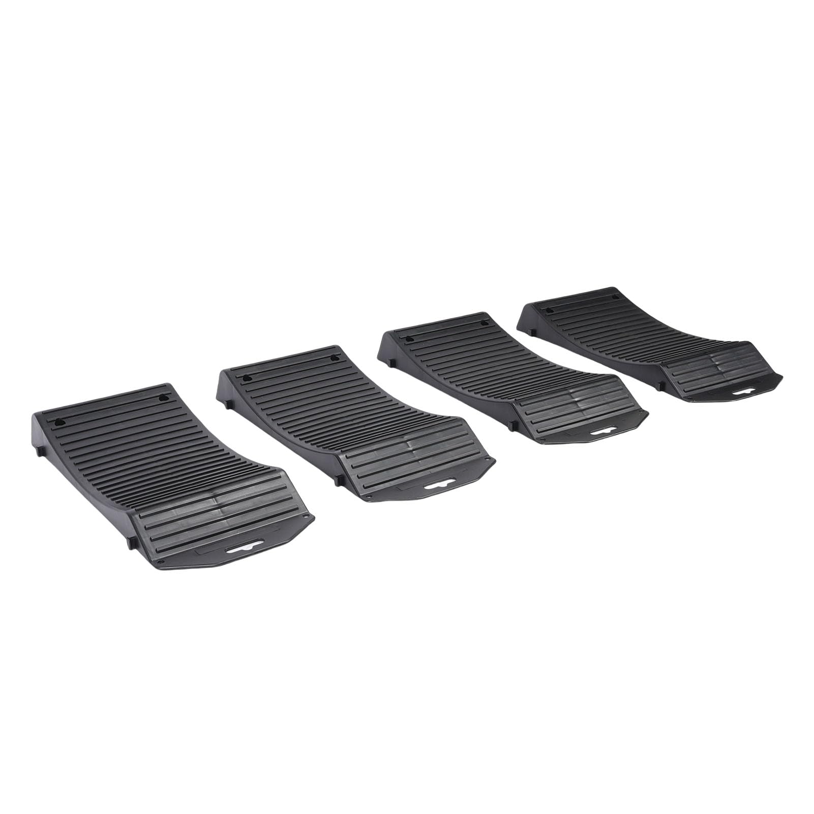 Dpofirs Ensemble de Rampes de Roues pour Pneus de Voiture, Rampe de Rangement pour Véhicules Robustes, 4 Pièces pour Voitures de Sport de Luxe, en Polypropylène Antidérapant