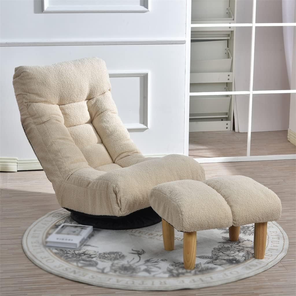 Single Sofa Reclining Chair Chair Lazy Sofa Tatami Balcony Reclining Chair Leisure Sofa Adjustable Chair