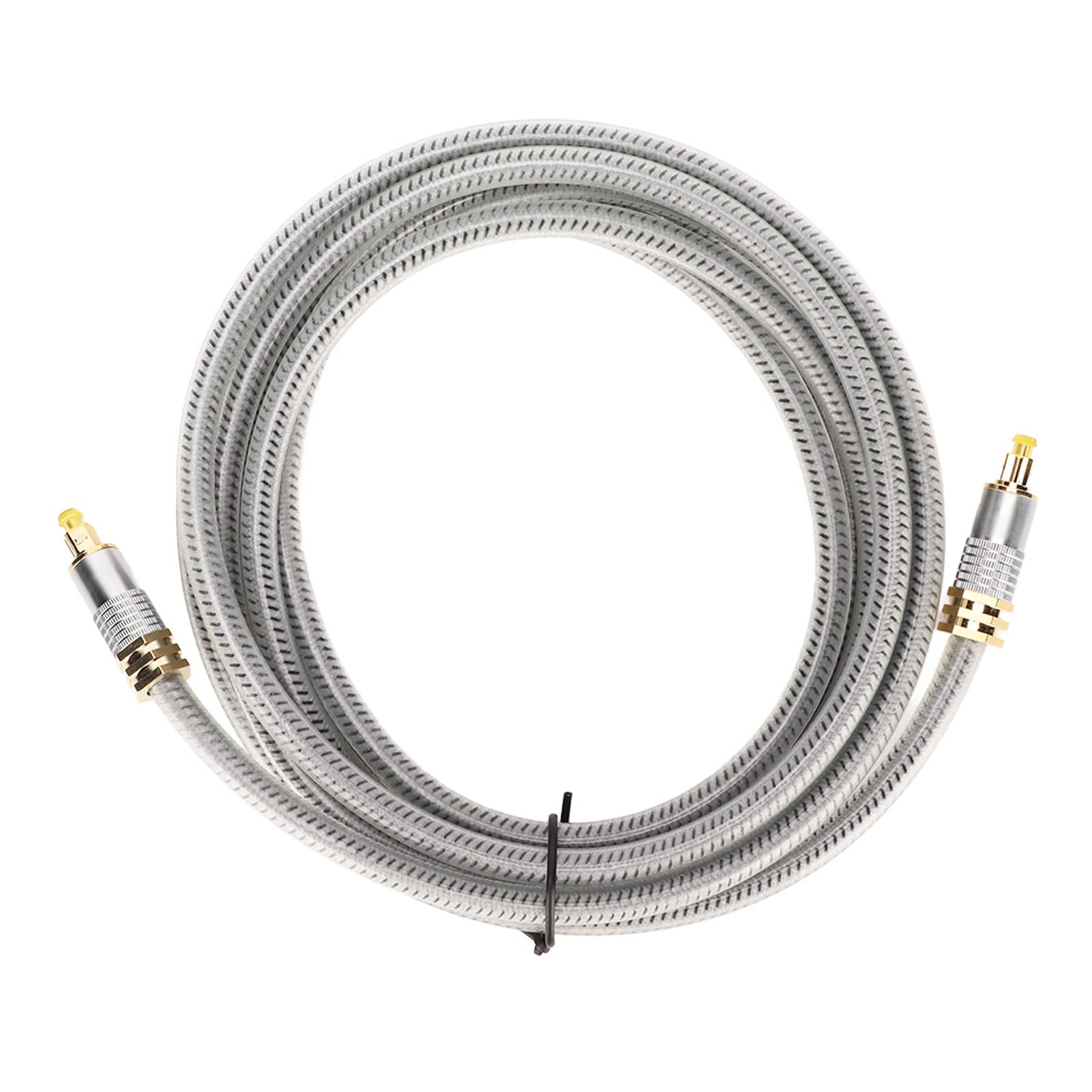 Septpenta Cavo in Fibra Ottica Interfaccia Placcato Oro 24K con Finitura Sferica Antipolvere e Throughput Elevato per Lettori DVD e CDe Amplificatori(8 M)