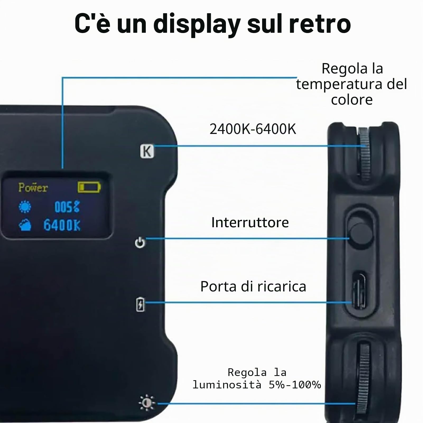 Tattoo Light with Stand, LED Tattoo Work Light con Lente Circolare Polarizzata, Luminosità Regolabile Fotografia Selfie Light per Tatuaggio Artista Regali, Tatuaggio Attrezzature
