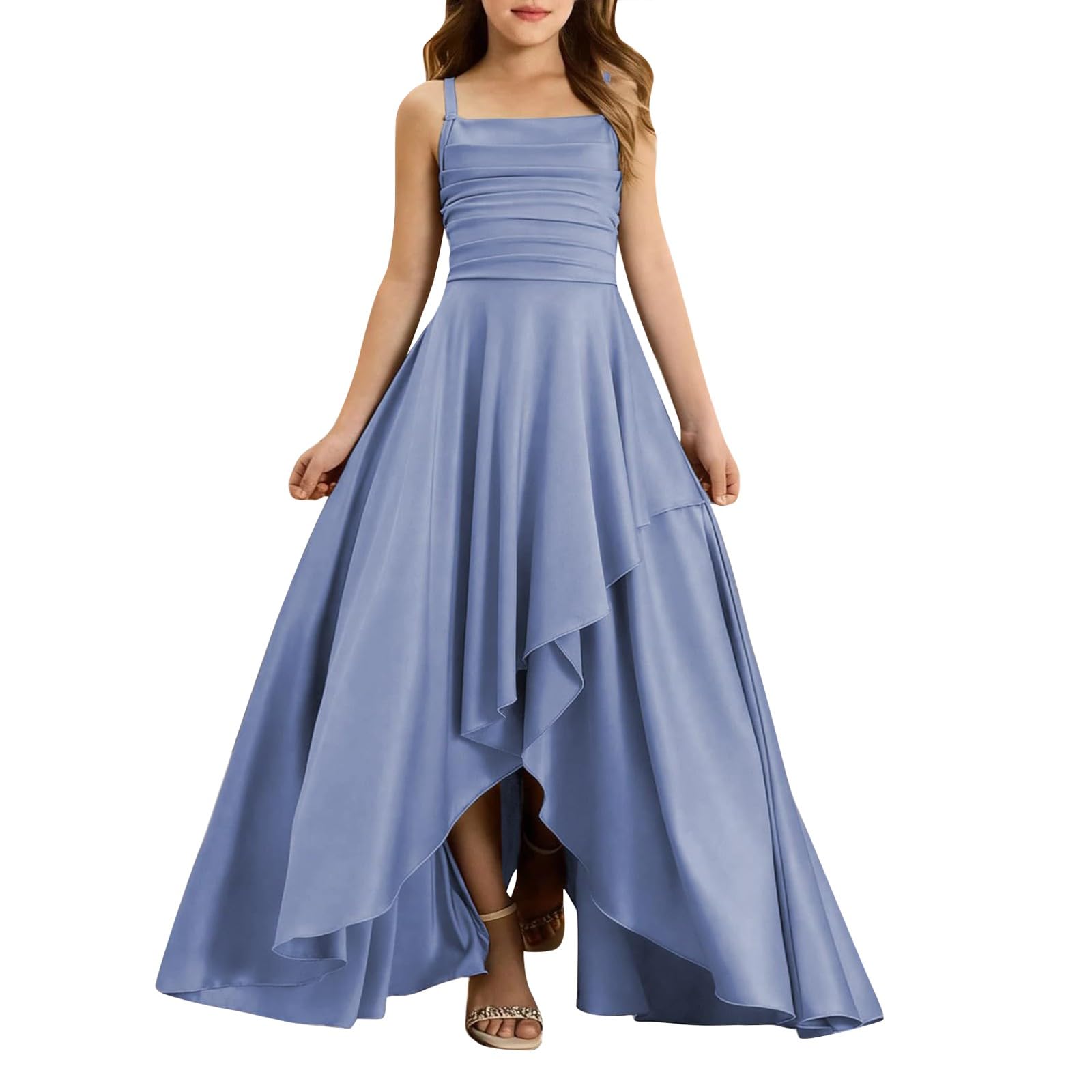 Vestido de flores para niñas, vestido de dama de honor, vestido de princesa, desfile, fiesta de cumpleaños, vestido formal de graduación