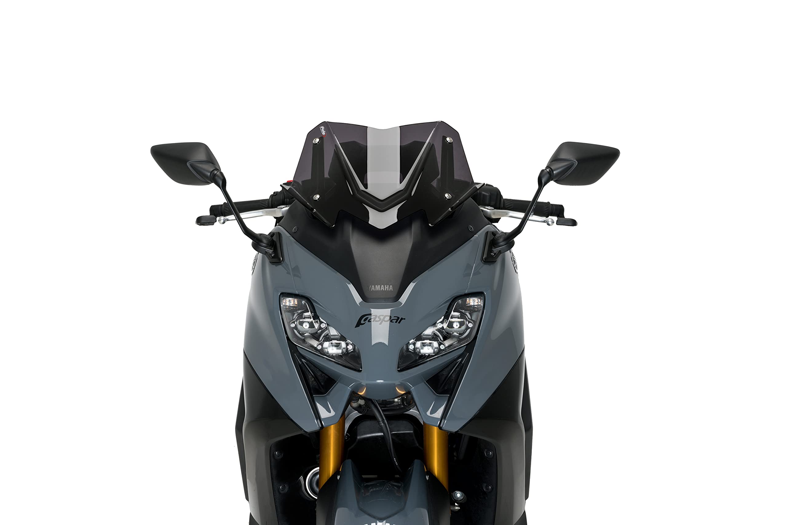 Puig 21269F Carenabris per Maxiscooter sportivo e aerodinamico in PMMA da 4 mm con design V-Tech che migliora la stabilità e riduce le turbolenze, Fumé Scuro