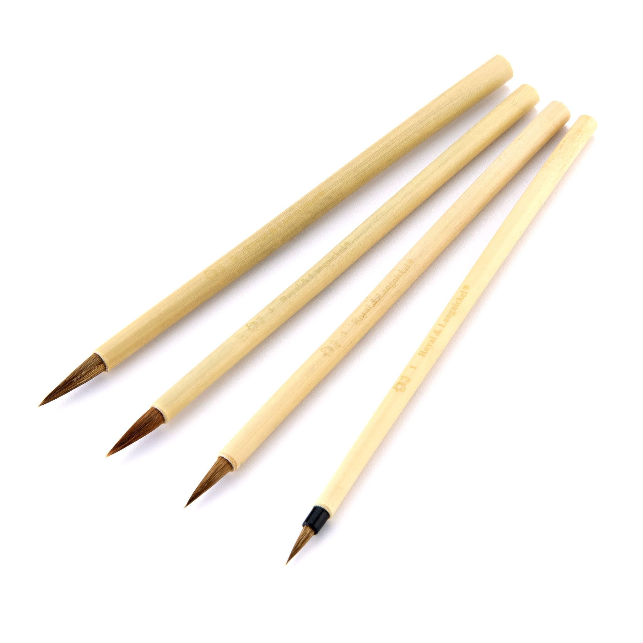 Royal & Langnickel RSET-9149 Royal Zip N' Close Brown Bamboo 4-Piece Brush Set, 10.5 x 2.9 x 0.5 - Image 7